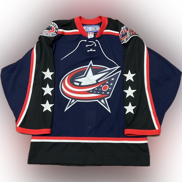 Columbus blue Jackets Blank Authentic 6100 Reebok NHL Hockey